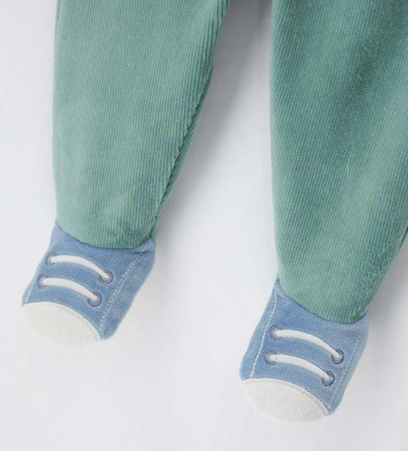 Original Marines Βρεφικό Φορμάκι Πράσινο με Κροκοδειλάκι FF25