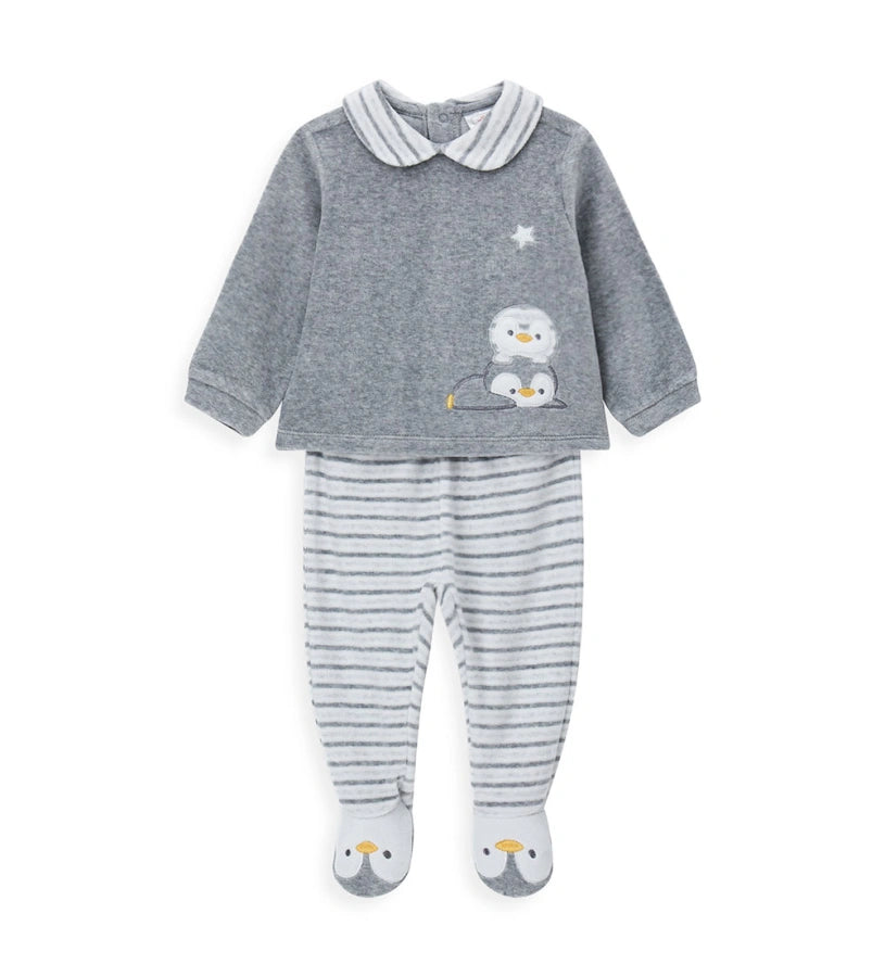 Original Marines Βρεφικό Φορμάκι με Πιγκουίνους FF25