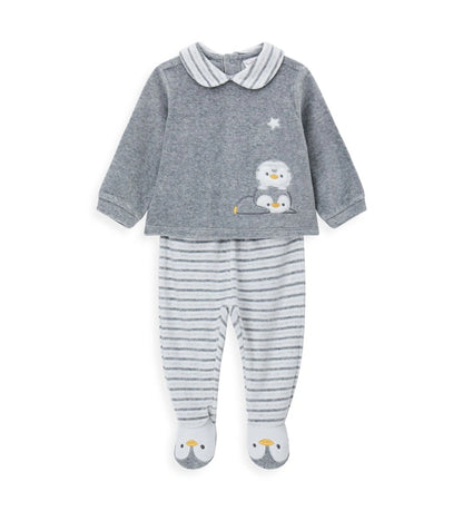 Original Marines Βρεφικό Φορμάκι με Πιγκουίνους FF25