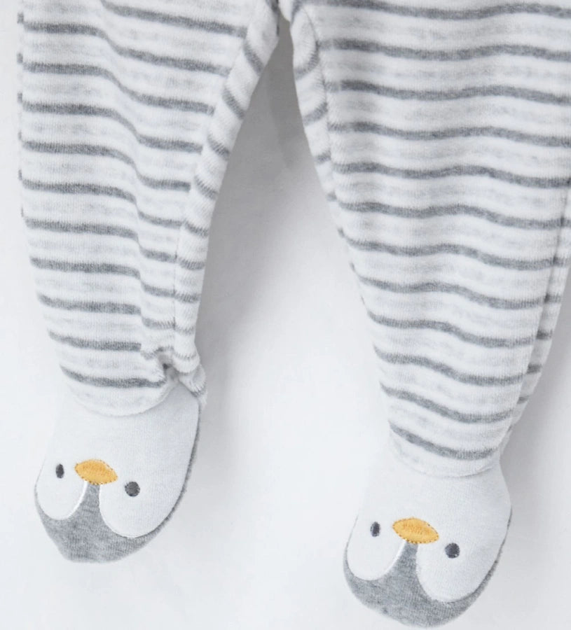 Original Marines Βρεφικό Φορμάκι με Πιγκουίνους FF25