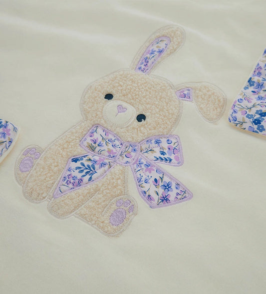 Original Marines Βρεφική Κουβερτούλα με Κουνελάκι FF25