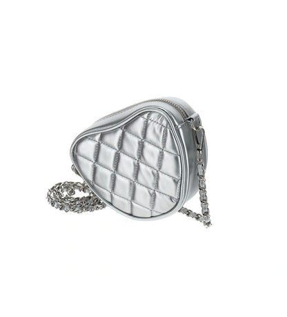 Original Marines Γκρι Τσαντάκι με Γούνινη Καρδιά FF25