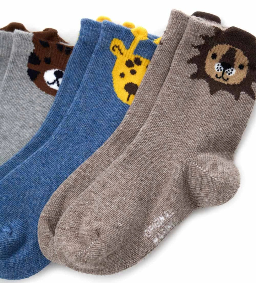 Σετ τριών ζευγαριών καλτσών με σχέδιο jacquard. Άνετες, ευέλικτες και ιδανικές για κάθε περίσταση.