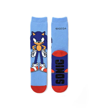 Κάλτσες Sonic με αντιολισθητική σόλα και ζακάρ σχέδιο, που εξασφαλίζουν άνεση και ασφάλεια.