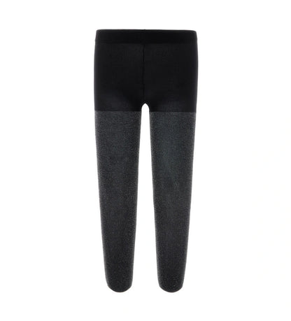 Καλσόν από μικροΐνες με ριγέ σχέδιο και λεπτομέρειες lurex. Άνετο και κομψό, ιδανικό για ιδιαίτερες περιστάσεις.