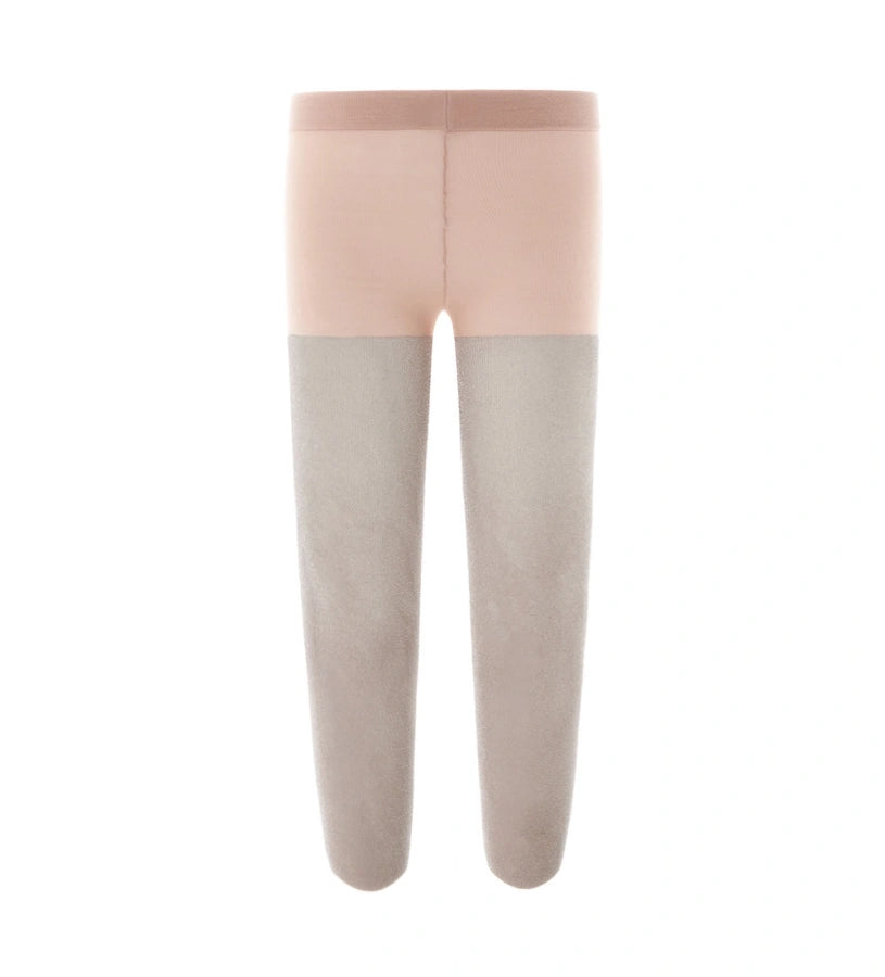 Καλσόν από μικροΐνες με ριγέ σχέδιο και λεπτομέρειες lurex. Άνετο και κομψό, ιδανικό για ιδιαίτερες περιστάσεις.