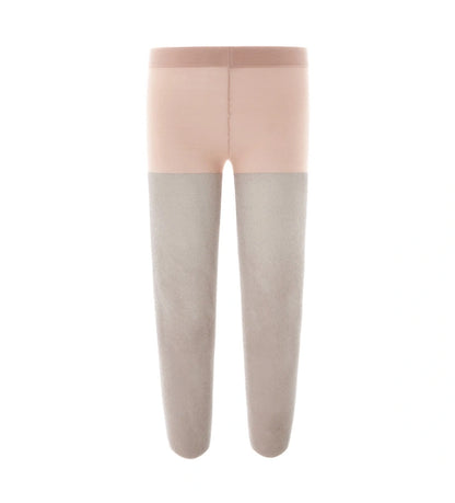 Καλσόν από μικροΐνες με ριγέ σχέδιο και λεπτομέρειες lurex. Άνετο και κομψό, ιδανικό για ιδιαίτερες περιστάσεις.