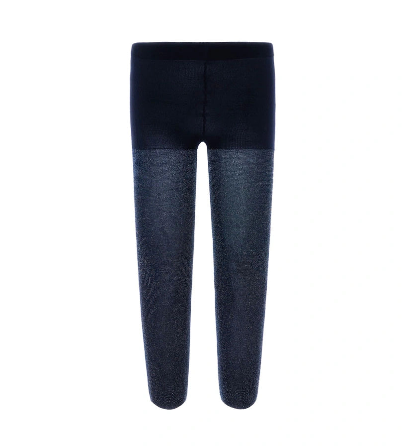 Καλσόν από μικροΐνες με ριγέ σχέδιο και λεπτομέρειες lurex. Άνετο και κομψό, ιδανικό για ιδιαίτερες περιστάσεις.