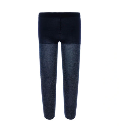 Καλσόν από μικροΐνες με ριγέ σχέδιο και λεπτομέρειες lurex. Άνετο και κομψό, ιδανικό για ιδιαίτερες περιστάσεις.