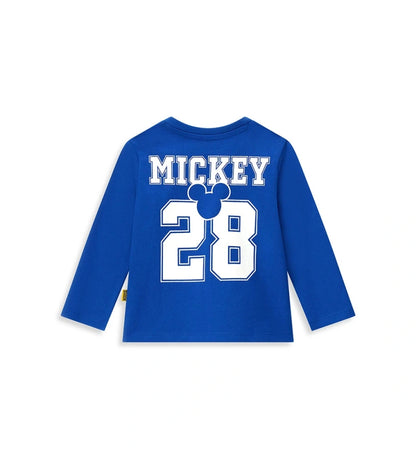 Μπλούζα Disney σε ανοιχτό μπλε χρώμα με μακριά μανίκια, στρογγυλή λαιμόκοψη και ριμπ τελειώματα. Με αποκλειστικό τύπωμα στο μπροστινό και πίσω μέρος, για μια διασκεδαστική και εμβληματική καθημερινή εμφάνιση!