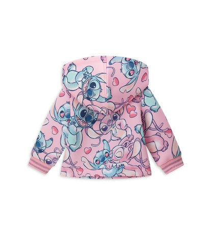 Disney Stitch φούτερ από νεοπρένιο, με allover print και άνετη μπροστινή ζώνη με φερμουάρ, ιδανικό για ένα πρωτότυπο και άνετο look.
