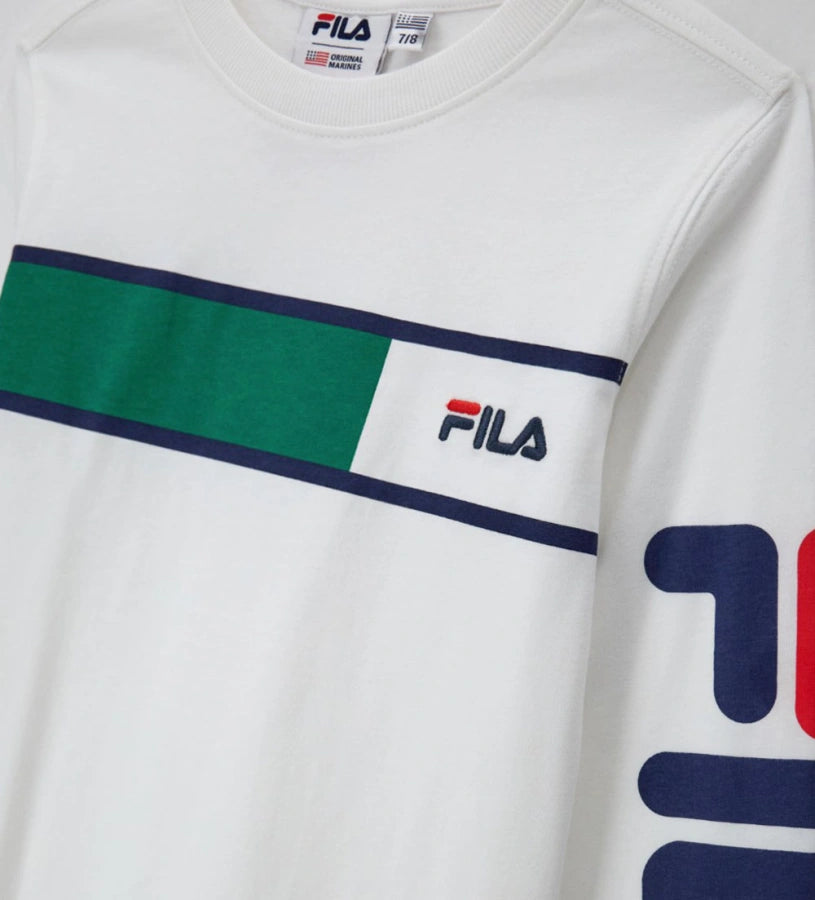 Original Marines Μπλούζα FILA Λευκή FF25