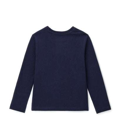 Μπλούζα Nirvana από ελαστικό βαμβάκι με στρογγυλή λαιμόκοψη, μακριά μανίκια, εμβληματικό τύπωμα και διακοσμητικές λεπτομέρειες με στρας στο μπροστινό μέρος για ένα ροκ και λαμπερό look.