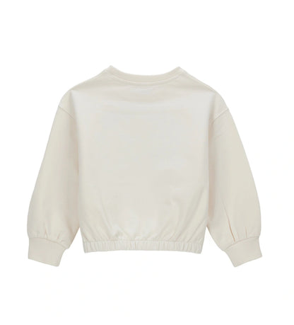 Παιδικό φούτερ Disney Stitch με τη Angel, από ελαστικό βαμβάκι με εσωτερική επένδυση από φλις για ζεστασιά και άνεση. Το σχέδιο με μακριά μανίκια και στρογγυλή λαιμόκοψη είναι διακοσμημένο με μπροστινό τύπωμα και γκλίτερ λεπτομέρειες, προσθέτοντας μια λαμπερή και χαριτωμένη πινελιά στις κοριτσίστικες εμφανίσεις.