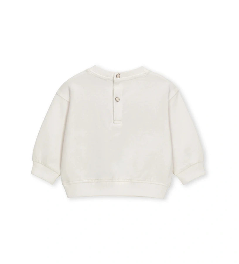κοριτσίστικο off-white βαμβακερό φούτερ Varsity Original Marines για κορίτσια 6 μηνών έως 5 ετών.