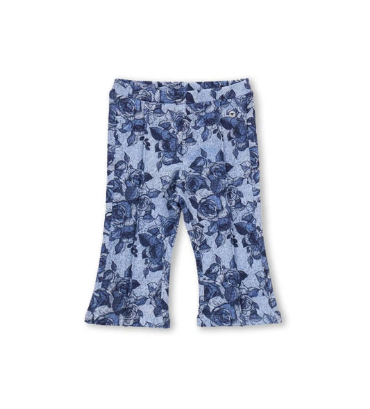 κοριτσίστικο παντελόνι φούτερ καμπάνα Original Marines με floral print για κορίτσια 6 μηνών έως 5 ετών.
