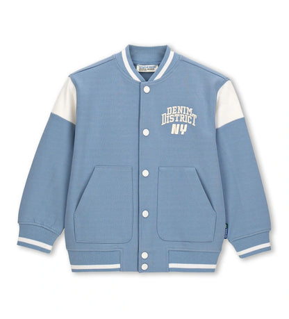 αγορίστικο σιέλ oversized βαμβακερό τζάκετ bomber Original Marines για αγόρια 5 έως 14 ετών.