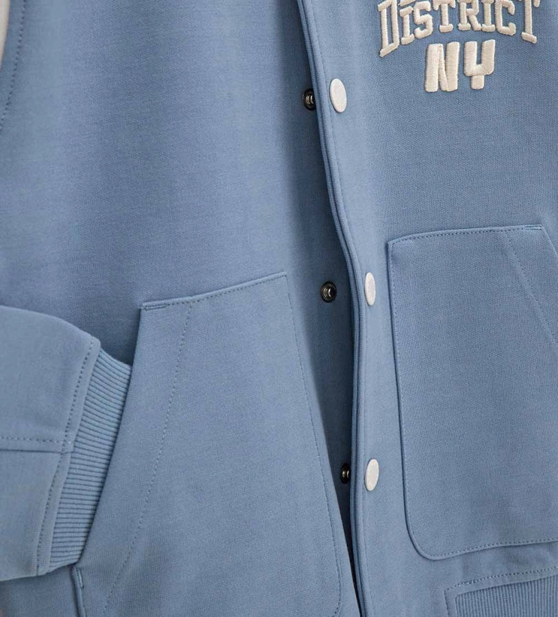 αγορίστικο σιέλ oversized βαμβακερό τζάκετ bomber Original Marines για αγόρια 5 έως 14 ετών.