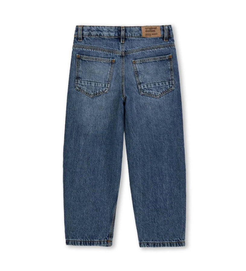 αγορίστικο μπλε βαμβακερό τζιν παντελόνι baggy Original Marines για αγόρια 5 έως 14 ετών.