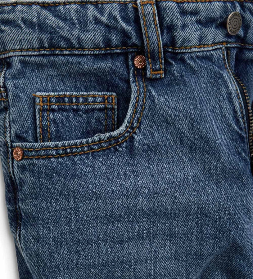 αγορίστικο μπλε βαμβακερό τζιν παντελόνι baggy Original Marines για αγόρια 5 έως 14 ετών.