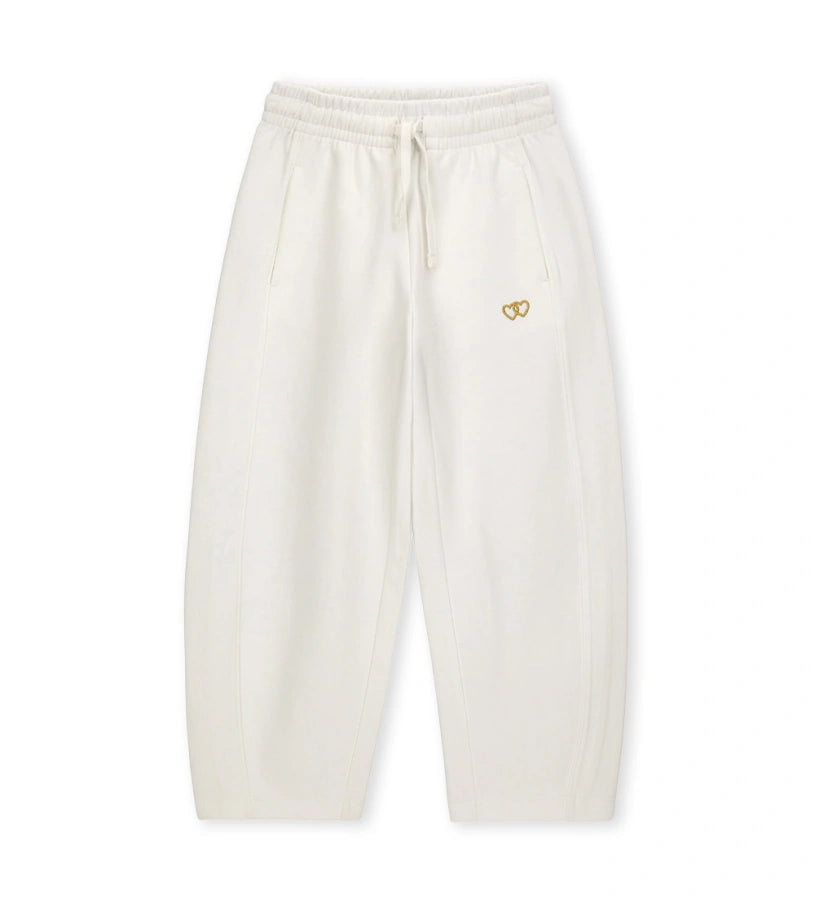 κοριτσίστικο λευκό φούτερ παντελόνι jogger barrel Original Marines.