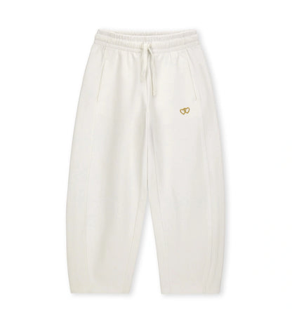 κοριτσίστικο λευκό φούτερ παντελόνι jogger barrel Original Marines.