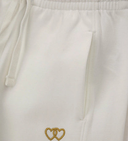 κοριτσίστικο λευκό φούτερ παντελόνι jogger barrel Original Marines.