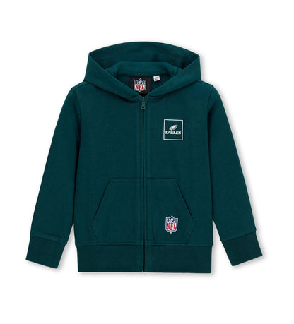 πράσινη αγορίστικη ζακέτα φούτερ Original Marines NFL Eagles με κουκούλα και φερμουάρ.