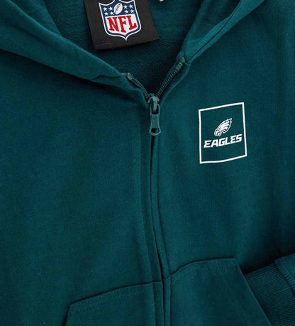 πράσινη αγορίστικη ζακέτα φούτερ Original Marines NFL Eagles με κουκούλα και φερμουάρ.