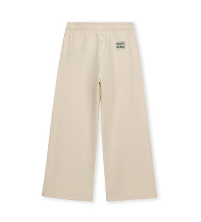 μπεζ κοριτσίστικο παντελόνι φόρμας wide leg Original Marines Kappa με πράσινες στάμπες