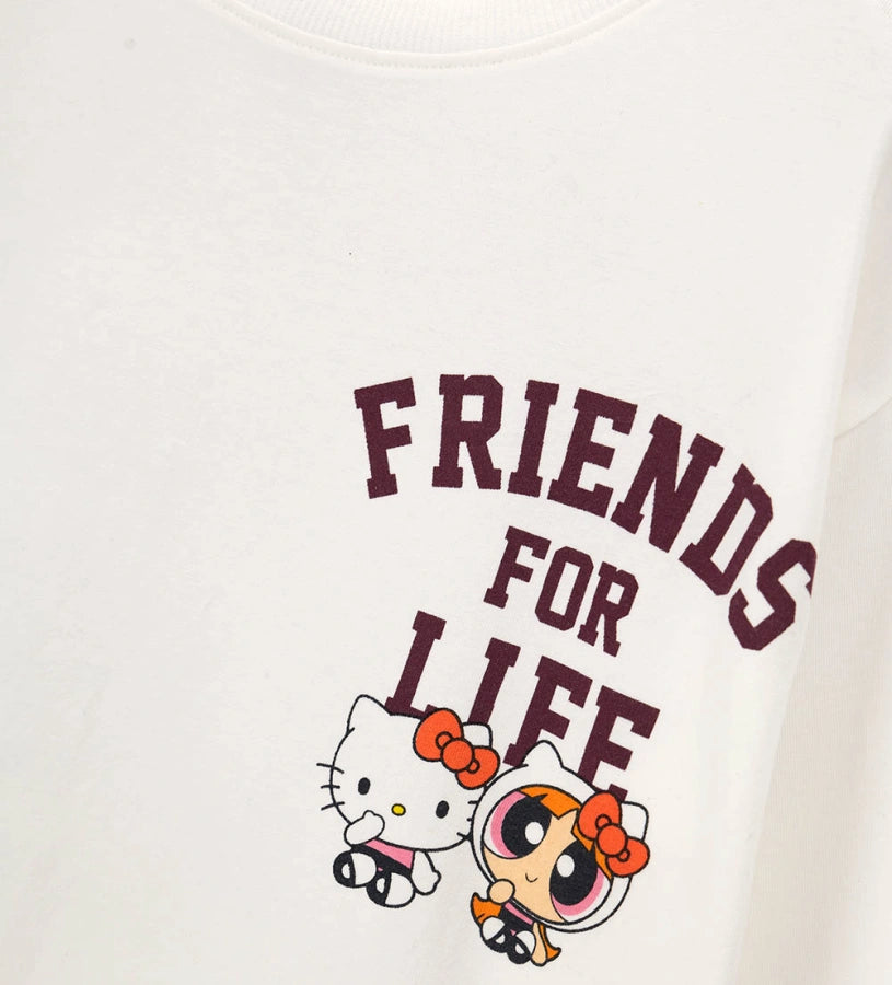 μακρυμάνικης κοριτσίστικης μπλούζας Original Marines Powerpuff Girls & Hello Kitty για ηλικίες 5 έως 14 ετών.
