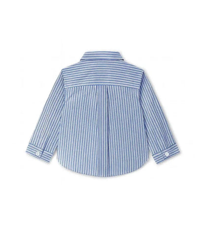 Παιδικό αγορίστικο μακρυμάνικο ριγέ πουκάμισο Original Marines από ελαφριά βαμβακερή ποπλίνα.