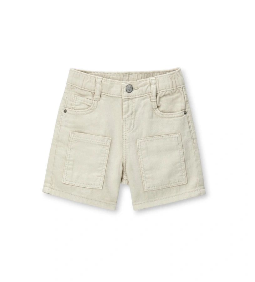 Παιδική βερμούδα για αγόρι από 100% βαμβάκι με ελαστική μέση και τσέπες.