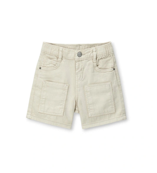 Παιδική βερμούδα για αγόρι από 100% βαμβάκι με ελαστική μέση και τσέπες.