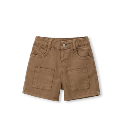 Παιδική βερμούδα για αγόρι από 100% βαμβάκι με ελαστική μέση και τσέπες.