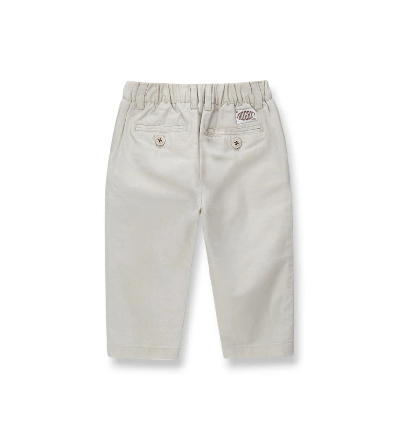 Οι πίσω τσέπες φιλέτο και η ποιοτική ύφανση του παιδικού παντελονιού για ηλικίες 6m-5y.