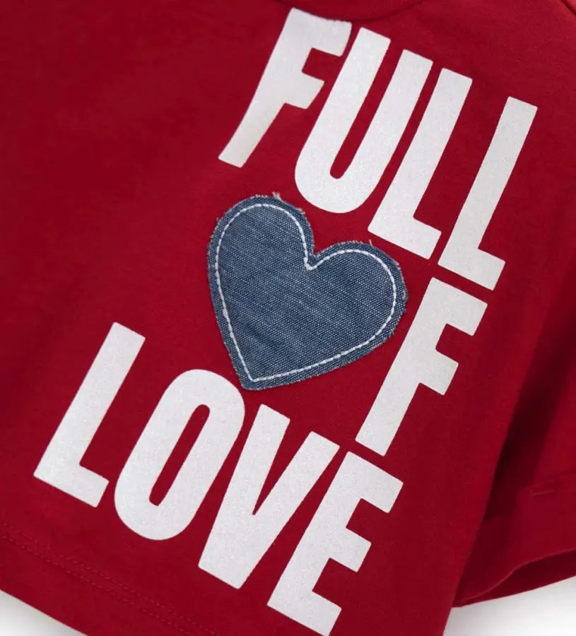 Λεπτομέρεια από το σταθερό γύρισμα στο μανίκι της παιδικής μπλούζας Original Marines.