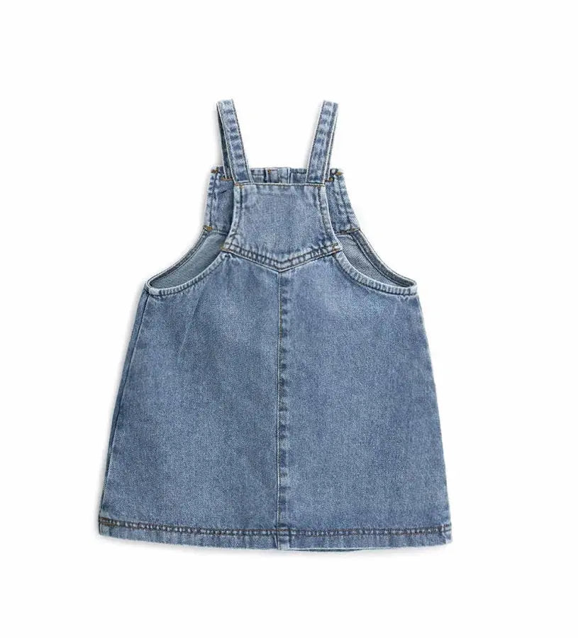 Η πίσω όψη της βαμβακερής τζιν σαλοπέτας Original Marines για ηλικίες έως 5 ετών.