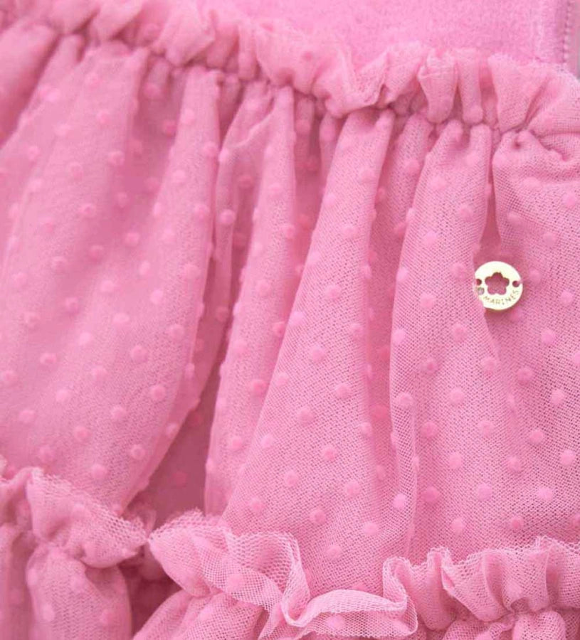 Παιδική τούλινη φούστα για κορίτσι με πουά σχέδιο και εσωτερική βαμβακερή φόδρα.