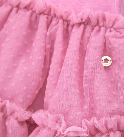 Παιδική τούλινη φούστα για κορίτσι με πουά σχέδιο και εσωτερική βαμβακερή φόδρα.