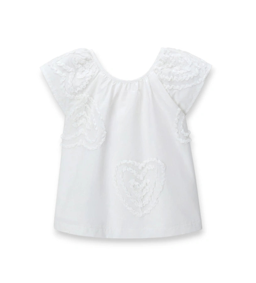 Παιδικό Φόρεμα Ποπλίνα για Κορίτσι με Βολάν