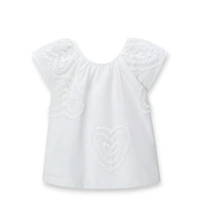 Παιδικό Φόρεμα Ποπλίνα για Κορίτσι με Βολάν