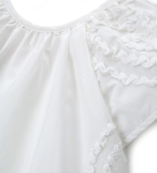 Παιδικό Φόρεμα Ποπλίνα για Κορίτσι με Βολάν