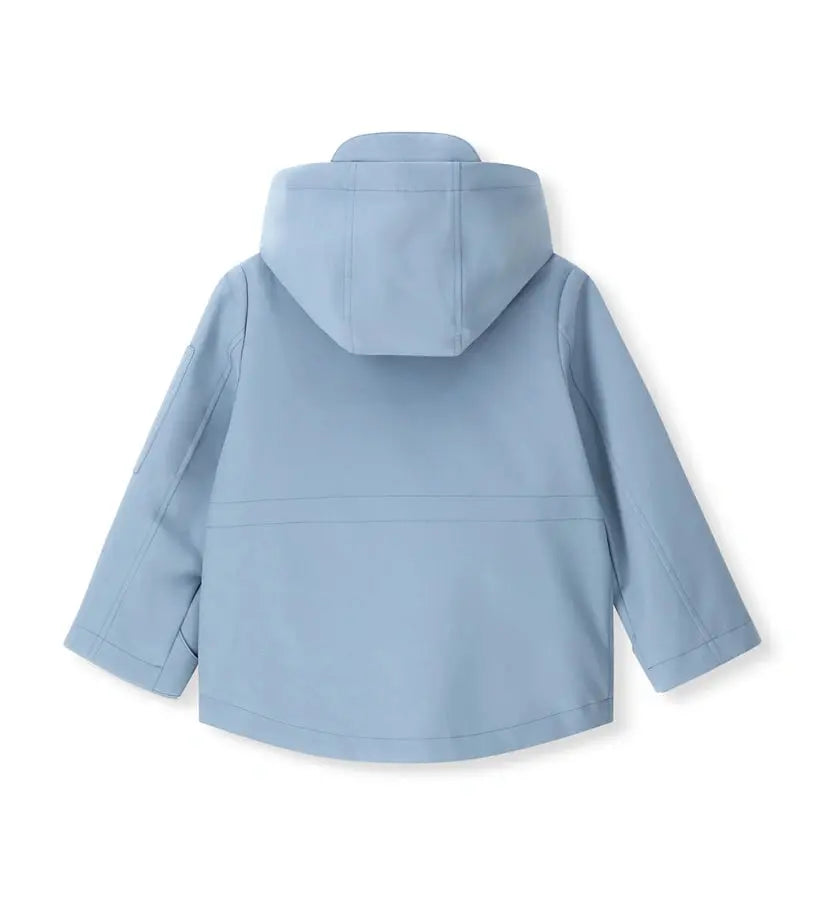 Η πίσω όψη του γαλάζιου αντιανεμικού jacket Original Marines για παιδιά.