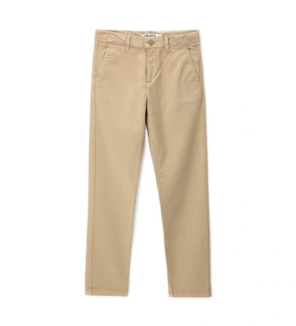 Παιδικό παντελόνι Chino Original Marines σε slim γραμμή με λοξές τσέπες σε μπεζ χρώμα.