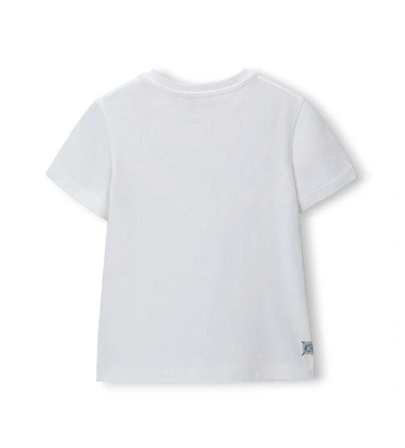 Η πίσω όψη του παιδικού textured T-shirt Original Marines για ηλικίες 5-14 ετών.
