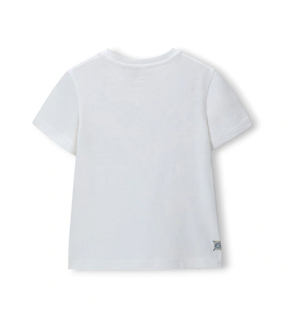 Η πίσω όψη του παιδικού textured T-shirt Original Marines για ηλικίες 5-14 ετών.