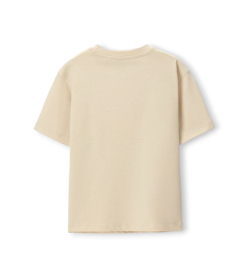 Η πίσω όψη του oversized παιδικού T-shirt Original Marines σε κίτρινο χρώμα.