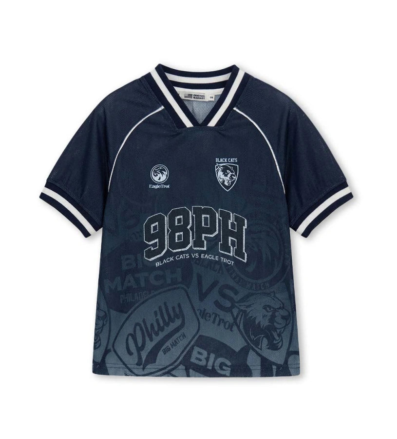 T-shirt για Αγόρι Αθλητικό με Allover Print & Γιακά