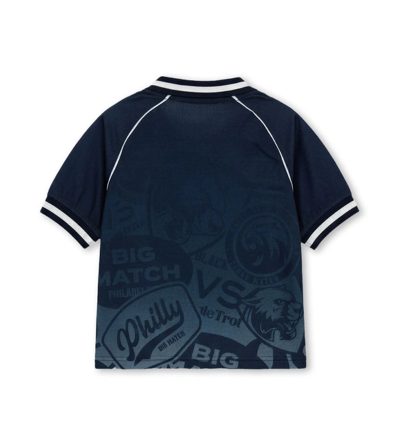 T-shirt για Αγόρι Αθλητικό με Allover Print & Γιακά